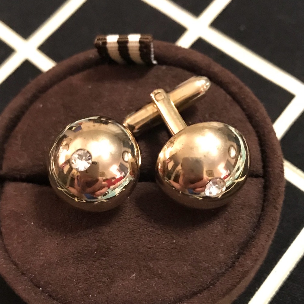 👞HOST PICK💼 Men’s vintage gold tone cuff links